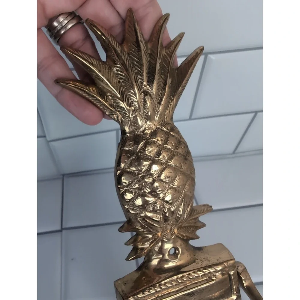 Door Knocker Solid Brass Pineapple Victorian Vintage Art Engraveable Beautiful